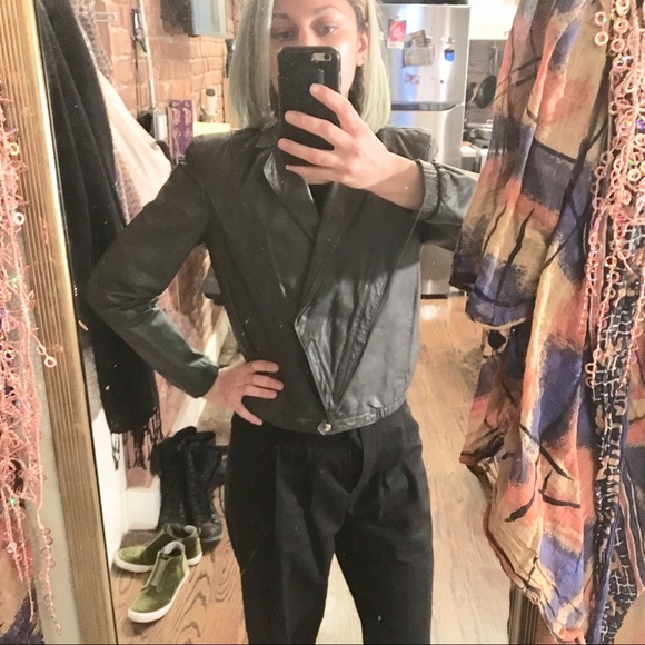 Vintage 80s Leather Jacket - Picture 5 of 6